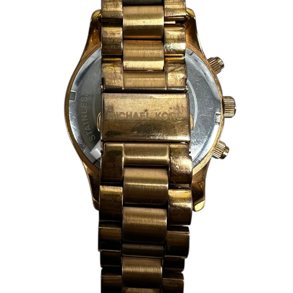 Michael Kors Gold and Silver Chronograph Watch - Picture 2 of 4